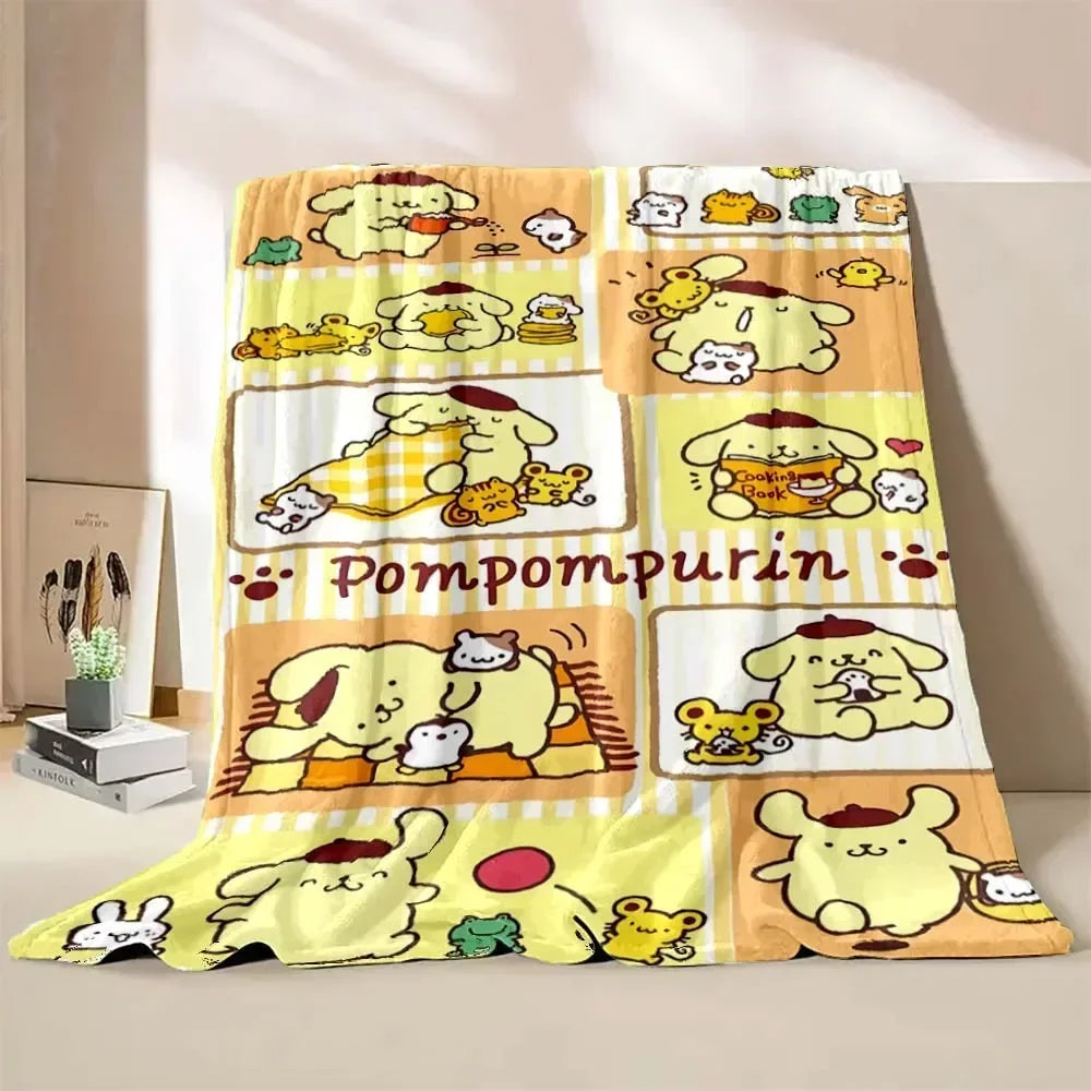 Japanese Pompom Purin Cartoon Blanket - Image 2