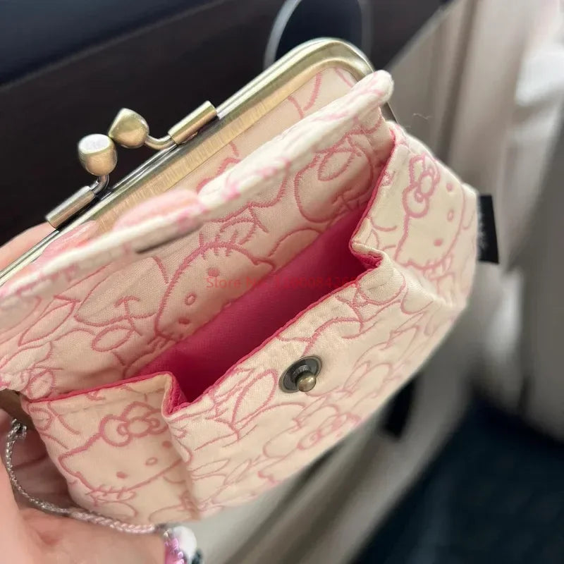 Sanrio Hello Kitty Gold Mouth 2-in-1 Wallet & Card Bag - Image 2