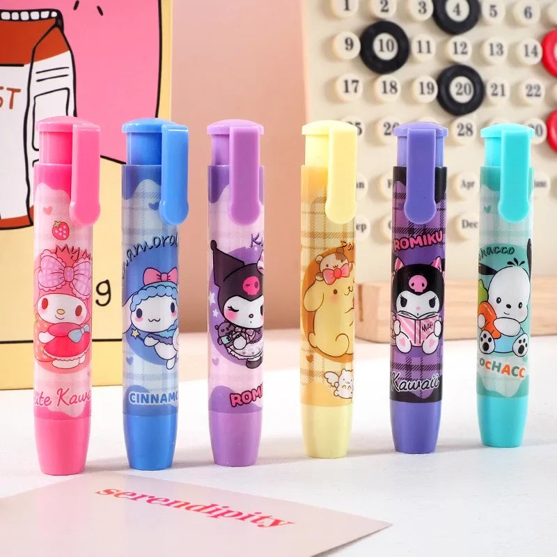 6pcs Sanrio Press Eraser Set - Image 2