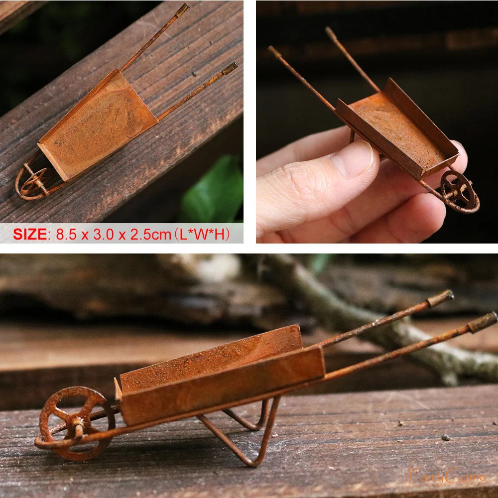 Miniature Fairy Garden Metal Table & Chairs Set - Image 46