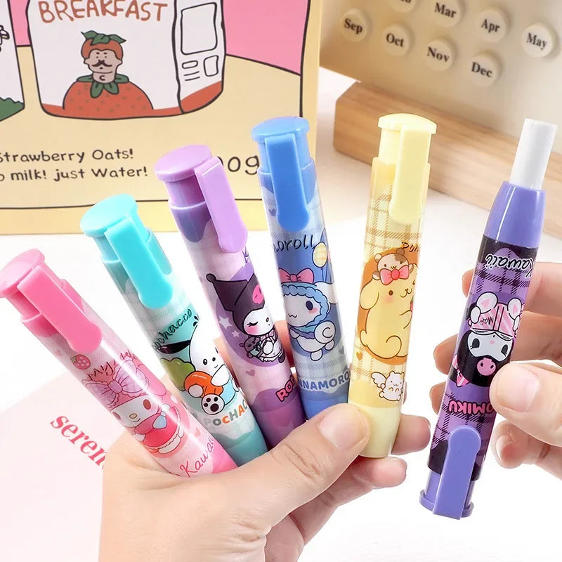 6pcs Sanrio Press Eraser Set - Image 3