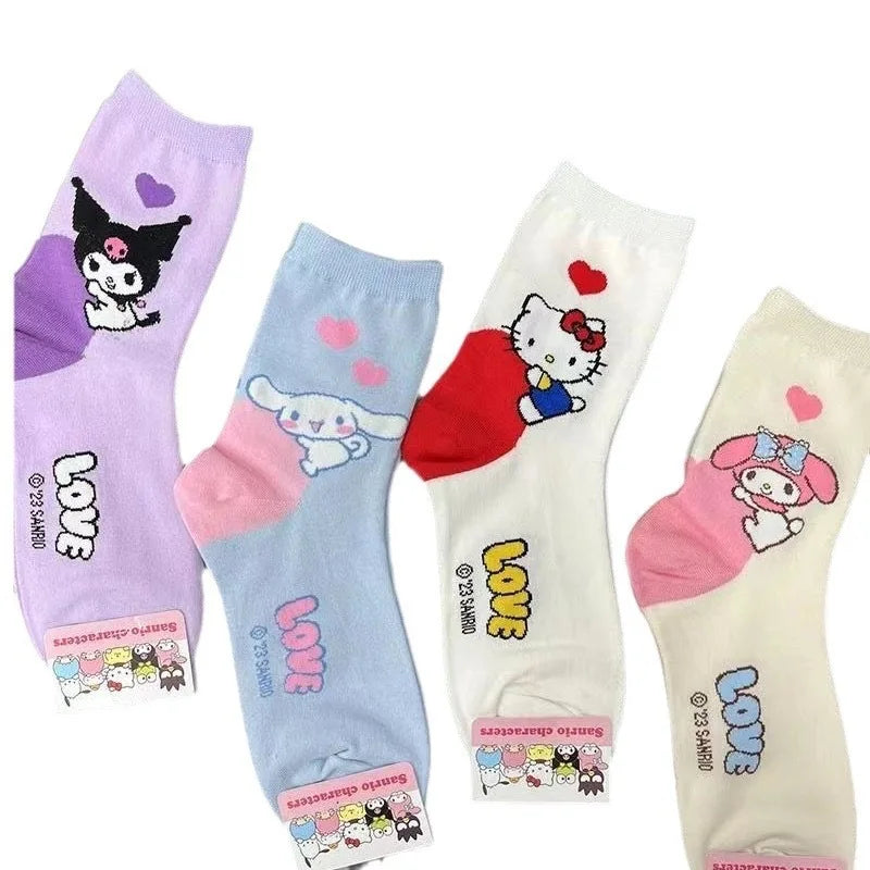 Sanrio Cute Cotton Mid-Calf Socks - Image 5