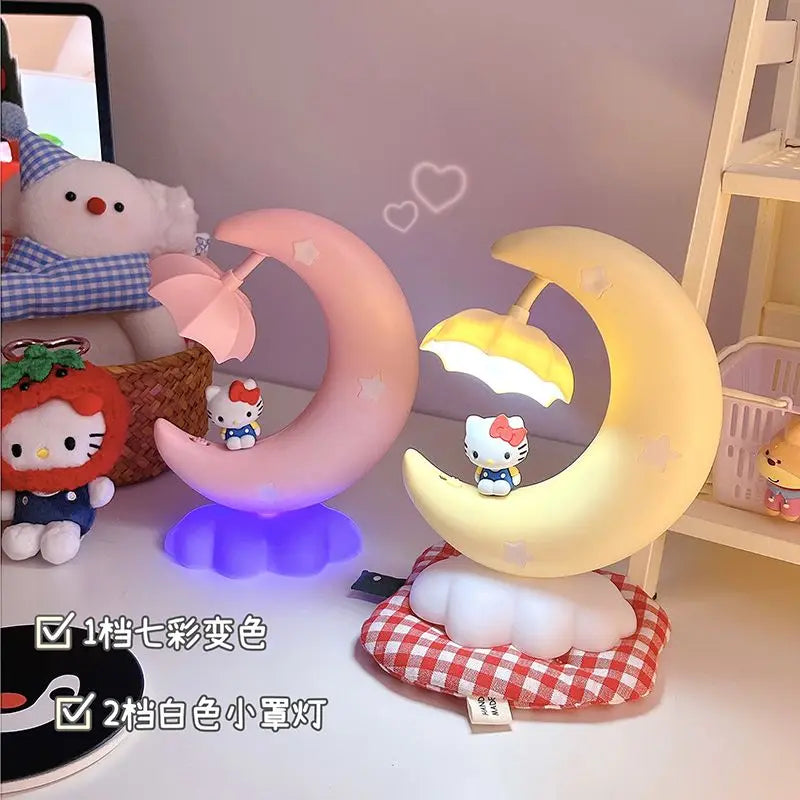 Cute Moon Hello Kitty Night Light - Image 3