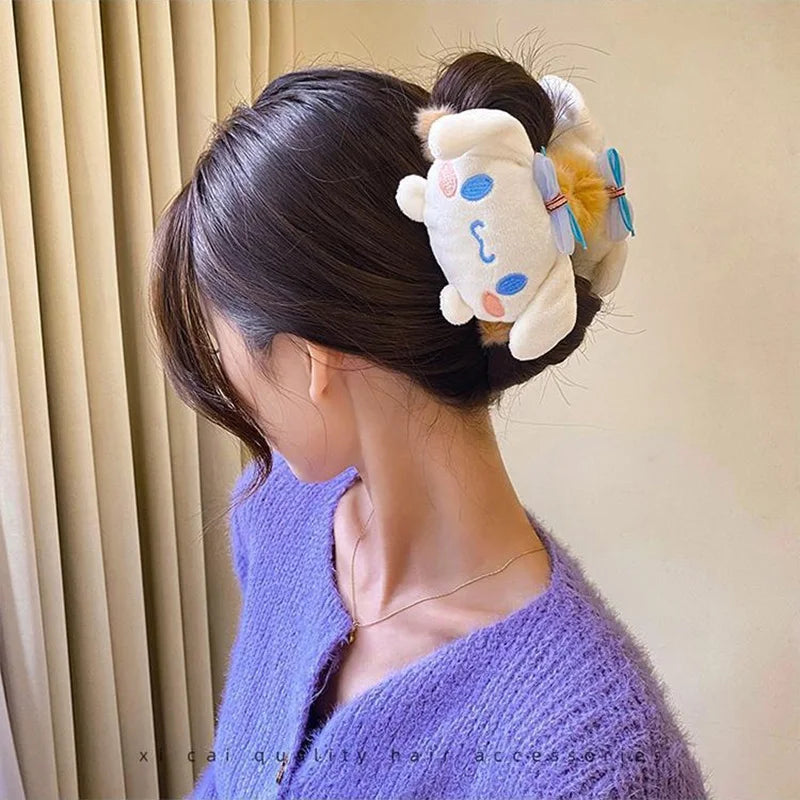 Plush Series Sanrio Kuromi & Cinnamoroll Hair Clip - Image 3