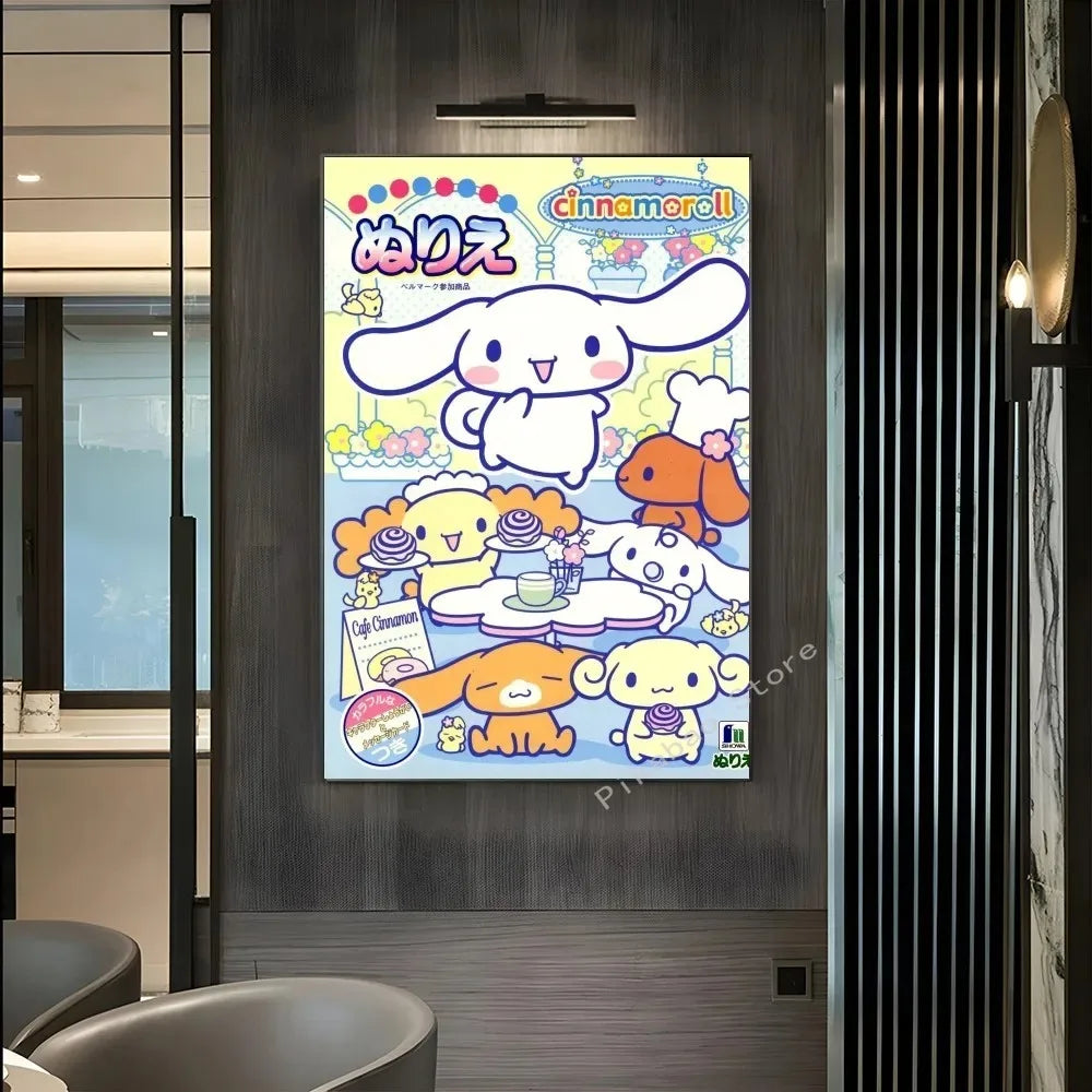 MINISO Cartoon Cute Dog Canvas Poster - Image 11