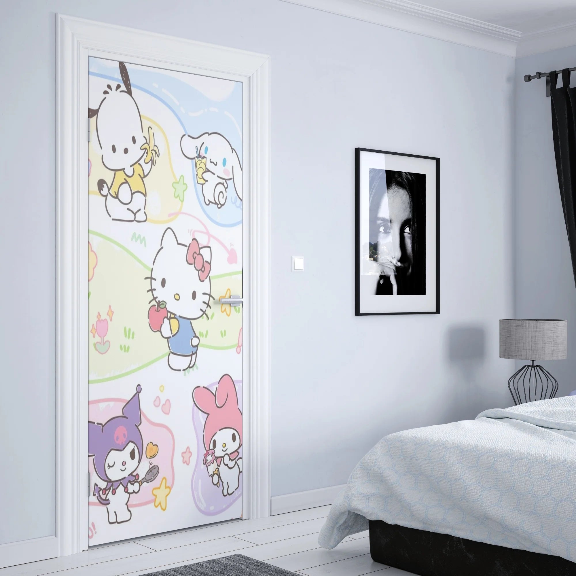 Kawaii Sanrio Anime Wall Sticker - Image 11