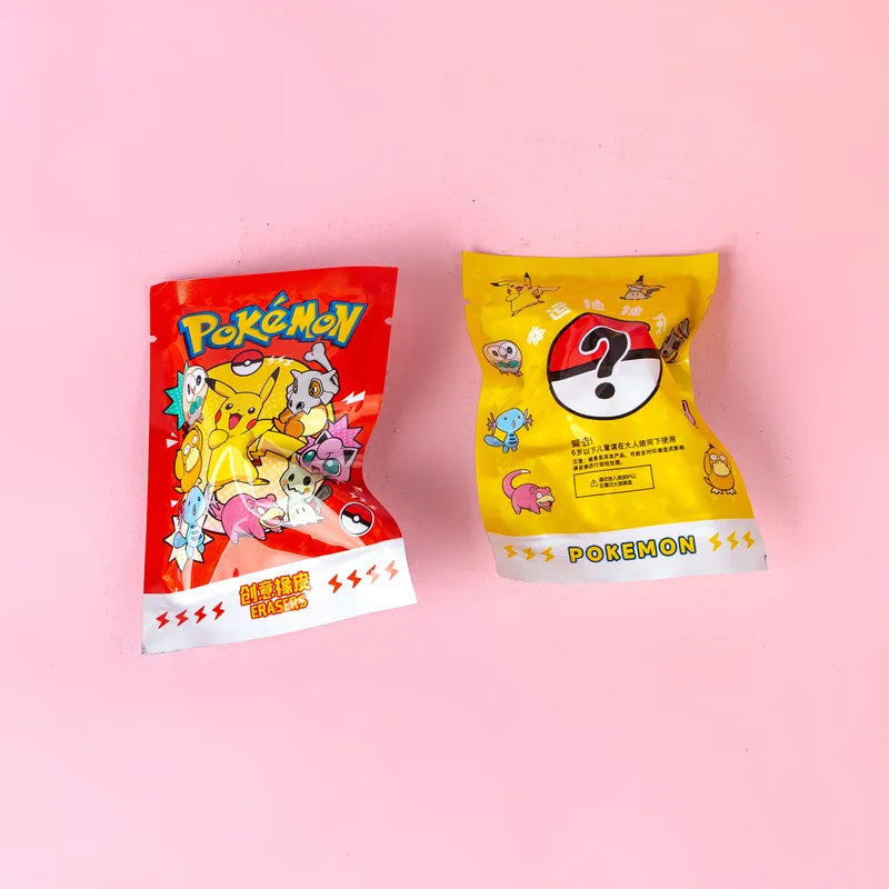 32pcs/Set Pokémon & Sanrio Anime DIY Cartoon Pencil Erasers - Image 3