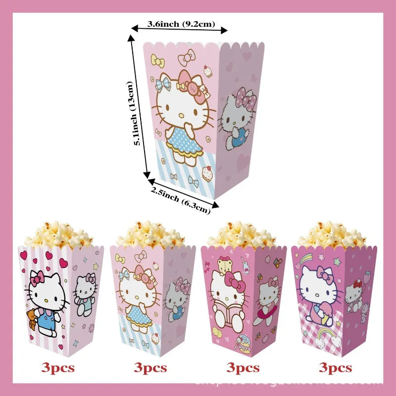 12Pcs/Set Sanrio Hello Kitty Theme Candy & Snack Boxes - Image 4