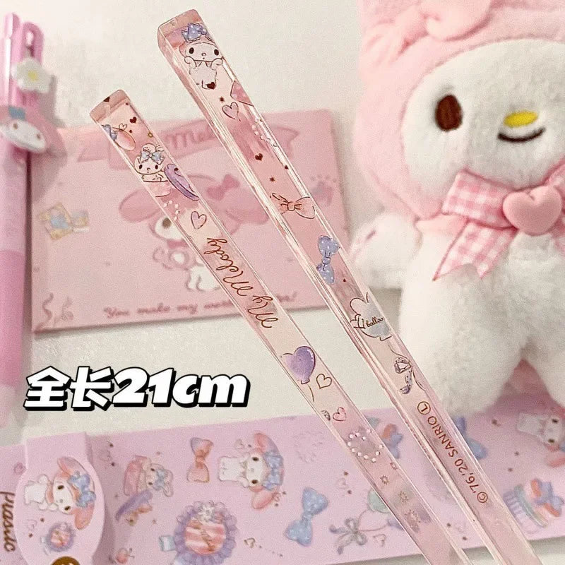 Sanrio My Melody & Cinnamoroll Acrylic Chopsticks Set - Image 4