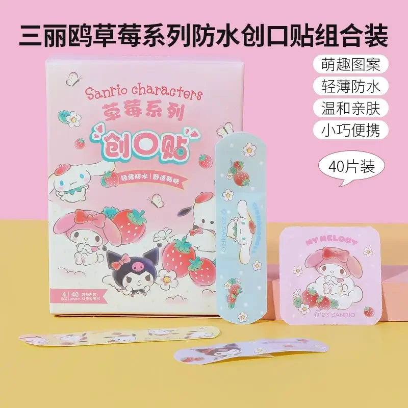 Sanrio 40Pcs Hello Kitty Strawberry Bandages Kit - Image 2