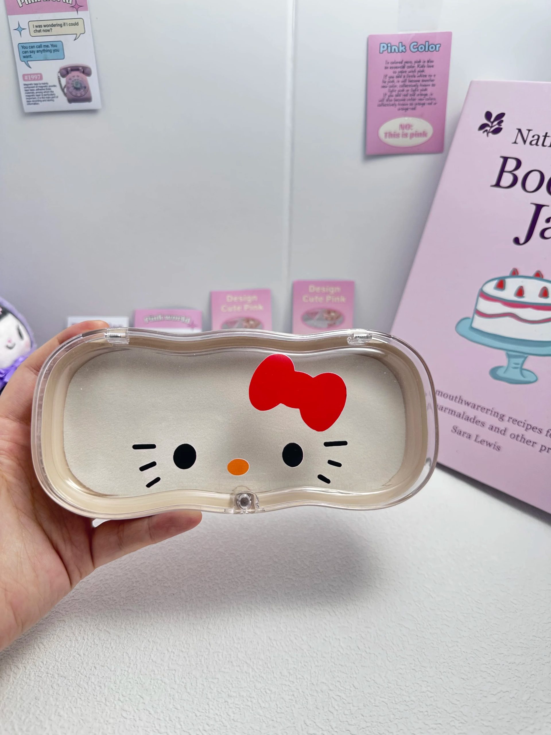 Cute Sanrio Hello Kitty Glasses Storage Box - Image 8