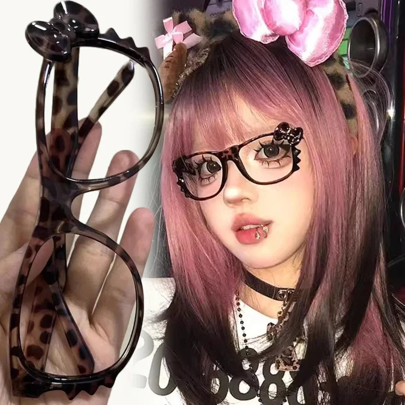 Hello Kitty Leopard Eyeglasses Frame